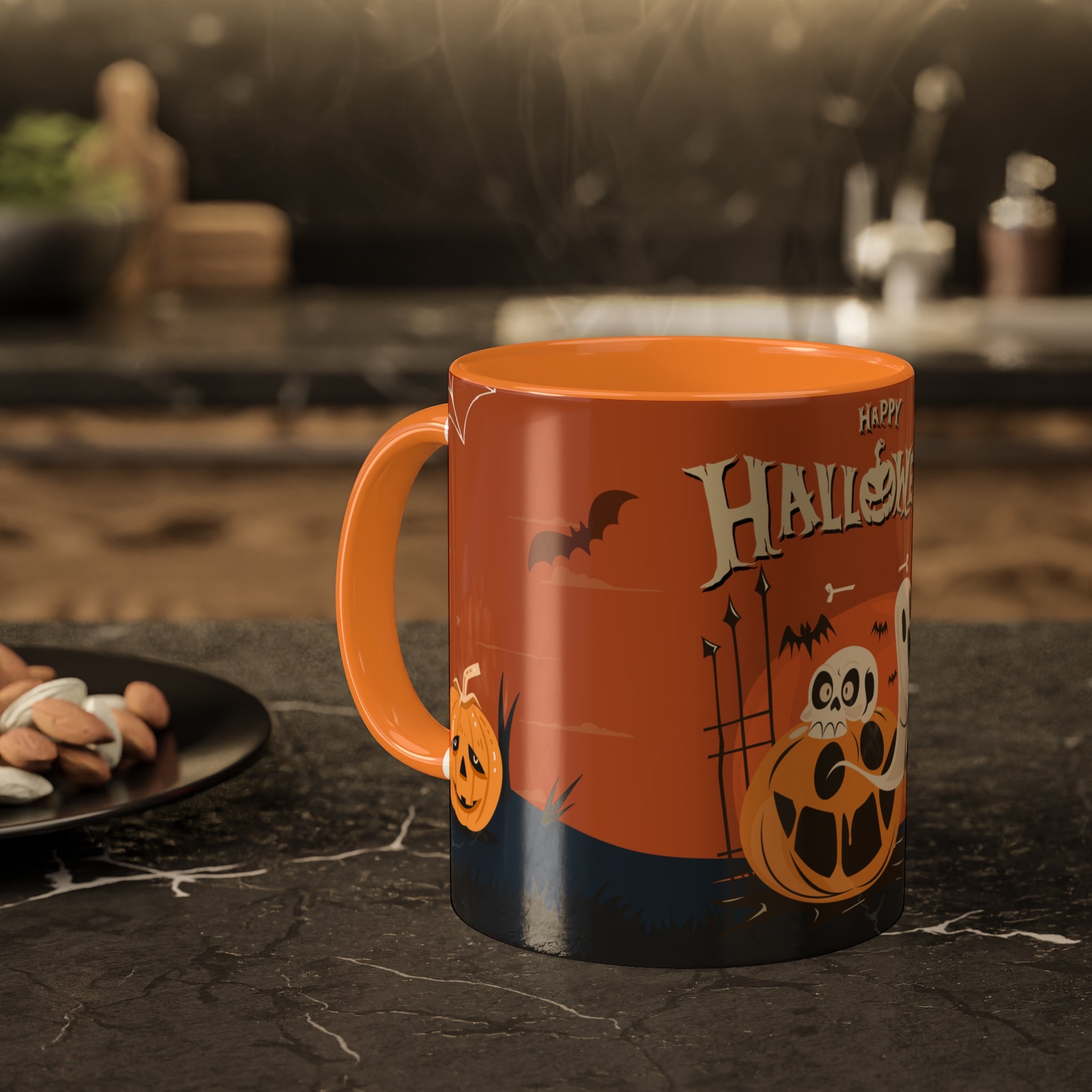 Happy Halloween with Pumpkin | Colorful Mugs
